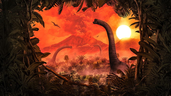 Artwork, Brachiosaurus wallpaper