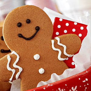 Close-up, Gingerbread Man phone wallpaper