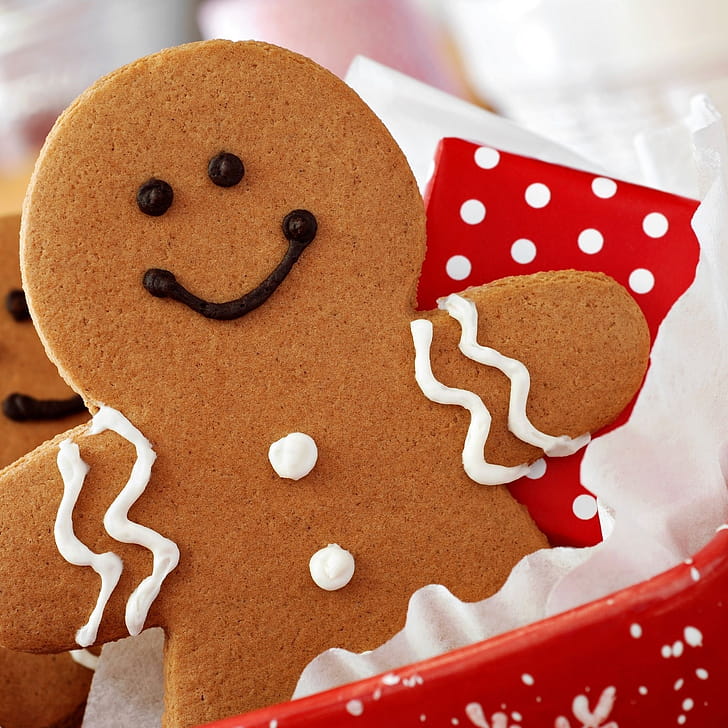 Close-up, Gingerbread Man phone wallpaper