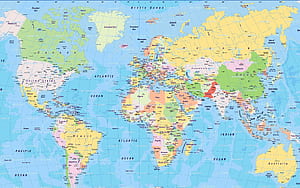 The political, Map wallpaper