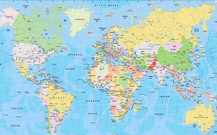 The political, Map wallpaper