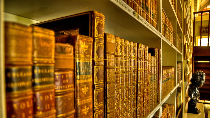 Library, Books, Knowledge, Interior wallpaper