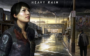 Heavy rain, , Background wallpaper