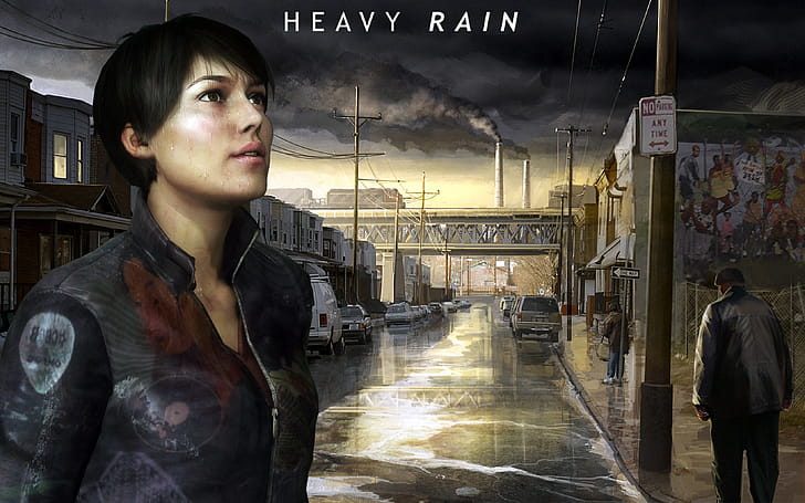 Heavy rain, , Background wallpaper