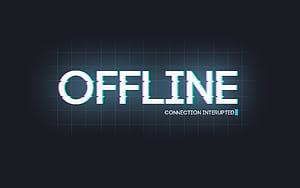 I Am Offline, computer, msg, 3d wallpaper