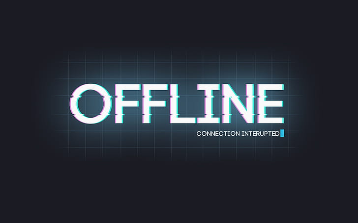 I Am Offline, computer, msg, 3d wallpaper