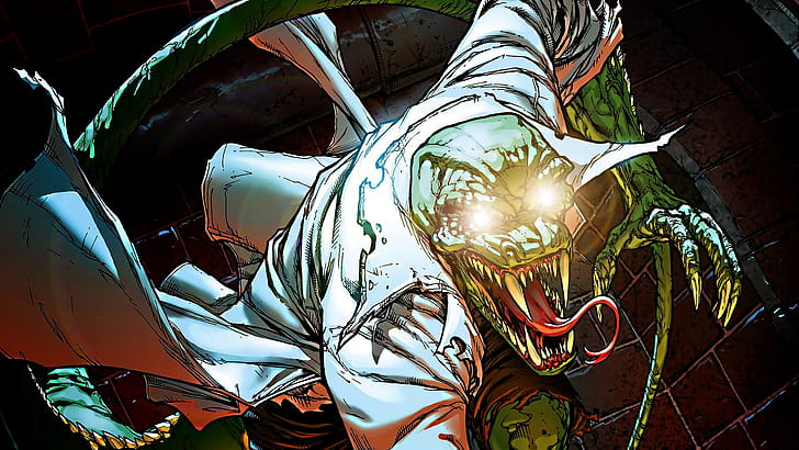 Killer Croc, Artwork, Widescreen wallpaper