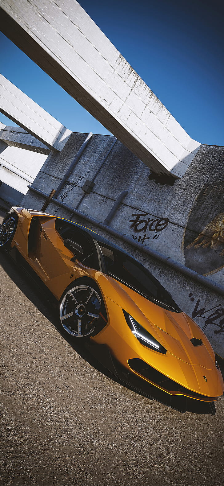 Centenario CGI art, iPhone XS phone wallpaper