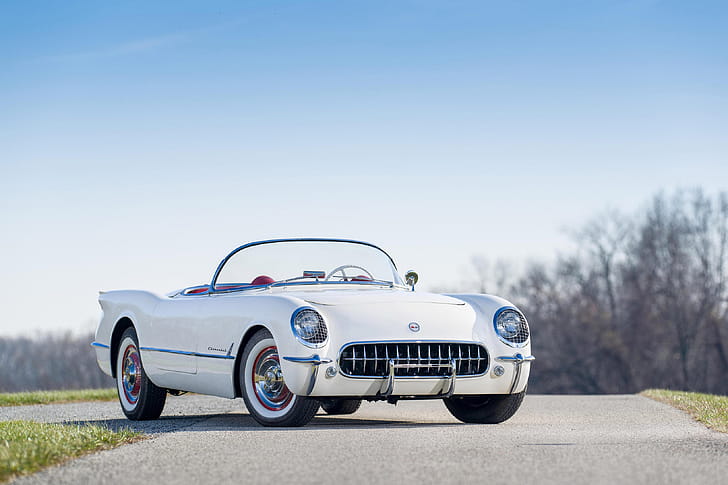 1954 Corvette Convertible, Corvette wallpaper
