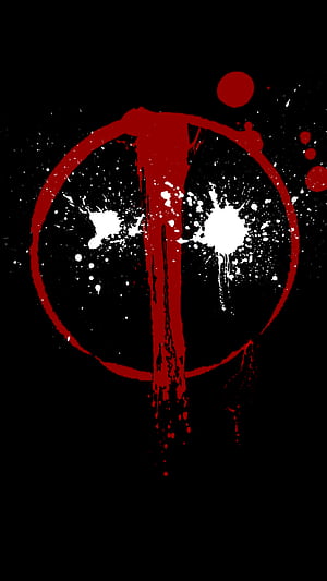 Deadpool Comic Emblem: Splatter Phone, Comic, Deadpool phone wallpaper