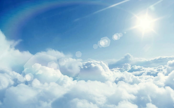 Sun and clouds, Clouds wallpaper