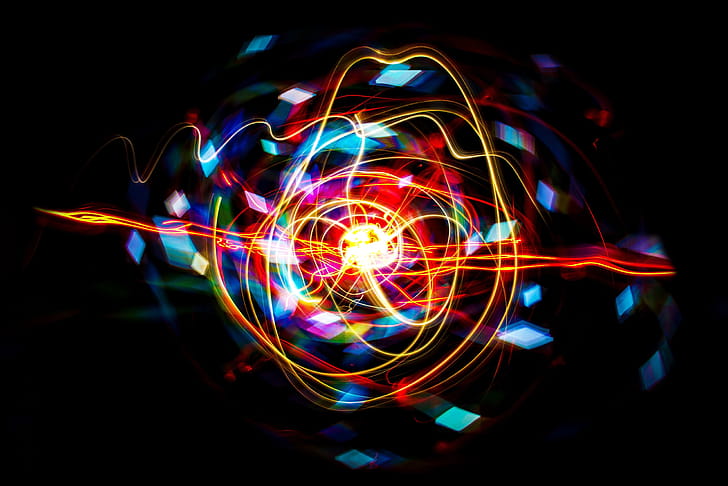 Diamond Lights Waves , waves, abstract wallpaper
