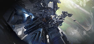 Sci Fi, space station wallpaper