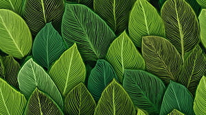 Verdant Mosaic —   Leaf Pattern, artistic, pattern, leaf, foliage wallpaper