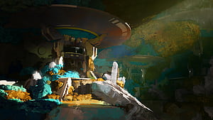 Sci Fi, building wallpaper