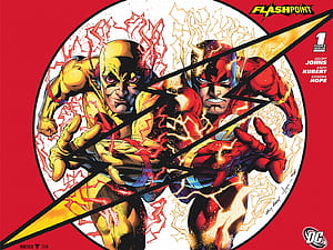 Flash, Comics, Flashpoint, Barry Allen, Flashpoint (Comics), Reverse Flash wallpaper