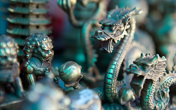 Dragon,  , Statue wallpaper