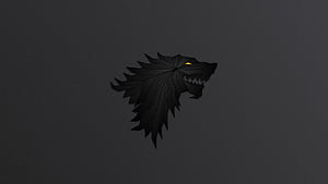 House Stark Game Of Thrones Minimalism, game-of-thrones, tv-shows, minimalism, artist, digital-art wallpaper