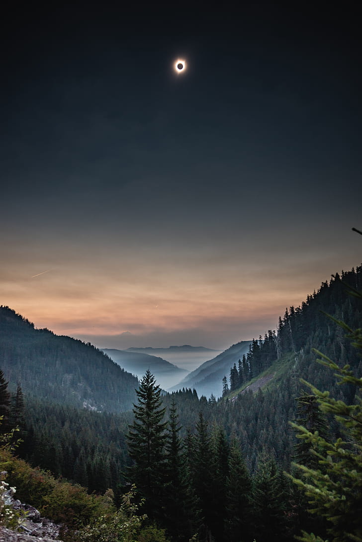 Oregon, Solar Eclipse phone wallpaper