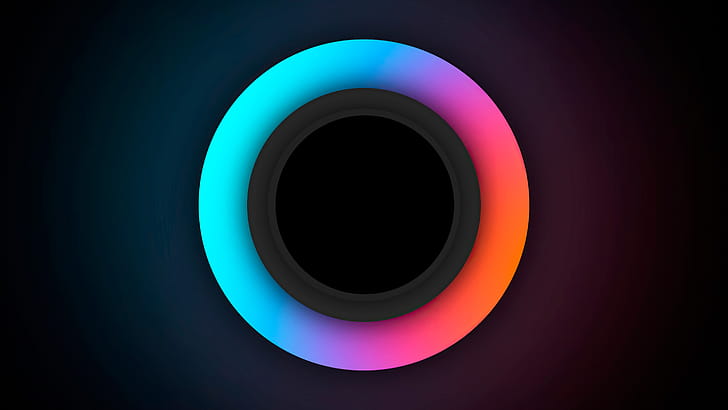 Glowing Circle , circle, abstract wallpaper