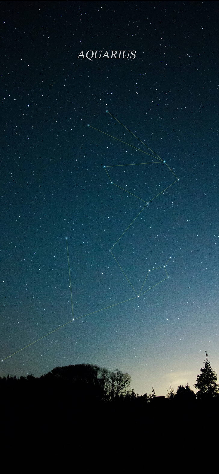 Aquarius, Constellation phone wallpaper