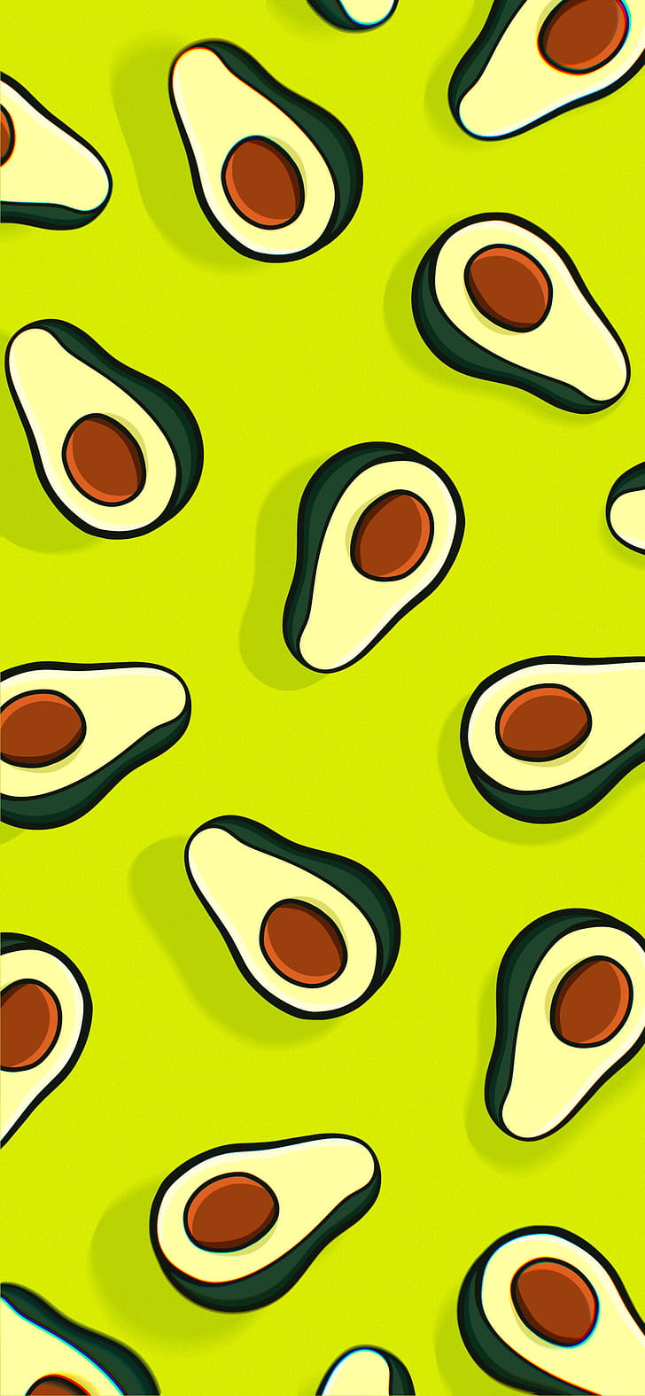 Artwork, Avocado phone wallpaper