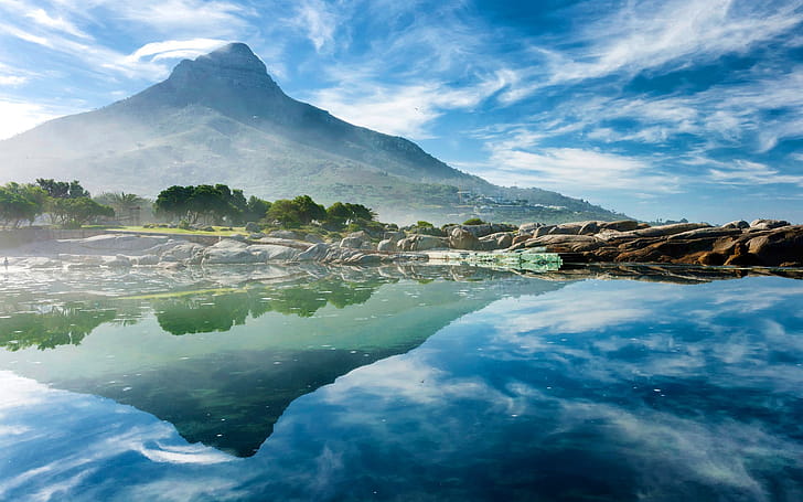 Ocean Reflection, reflection, ocean, nature wallpaper