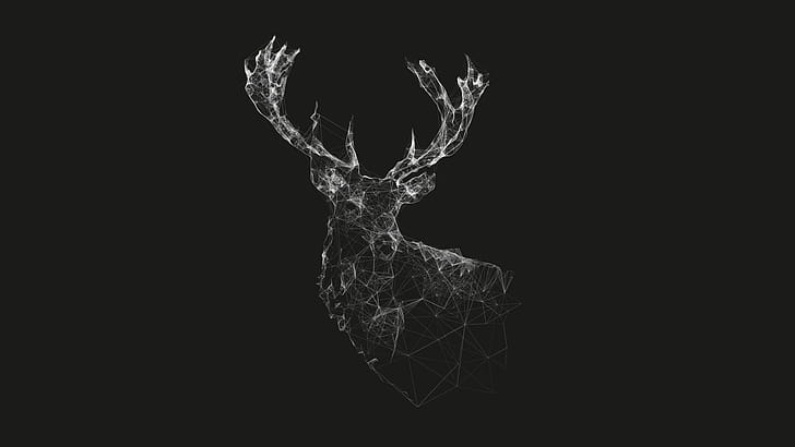 Dark deer , wallpaper
