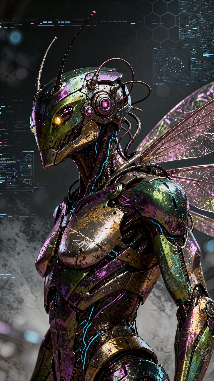 cyborg phone wallpaper