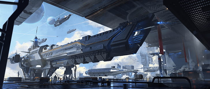 Sci Fi, spaceship wallpaper