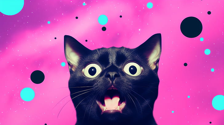 Funny Cat Face, cat, funny wallpaper