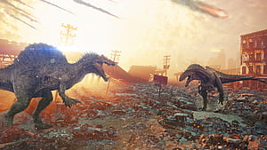 dinosaurs, Self-made , High-resolution , Mesozoic creatures wallpaper