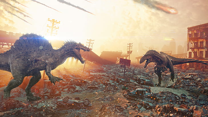 dinosaurs, Self-made , High-resolution , Mesozoic creatures wallpaper