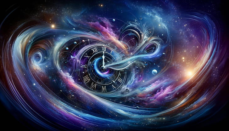 Cosmic Clockwork | Space-Time Vortex, Time, space, clock, clockwork wallpaper