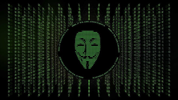Anonymus Matrix, anonymus, hacker, computer, matrix wallpaper