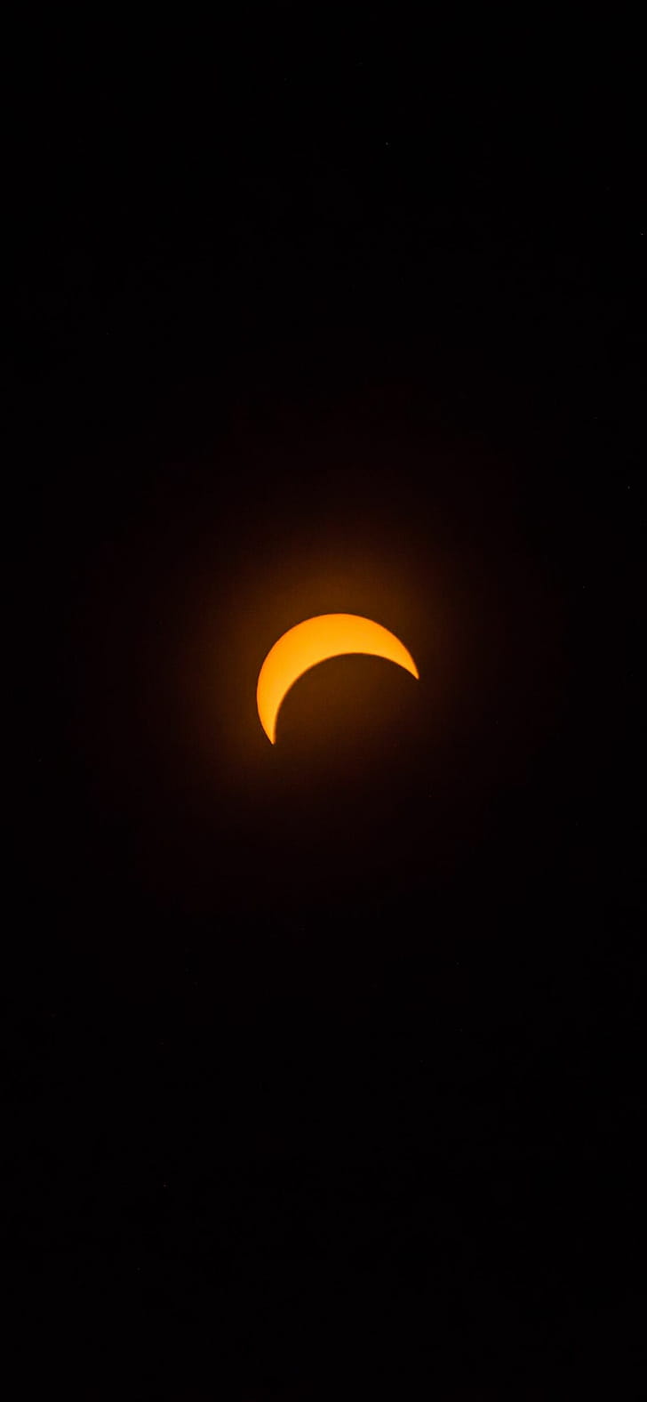 Partial, Solar Eclipse phone wallpaper