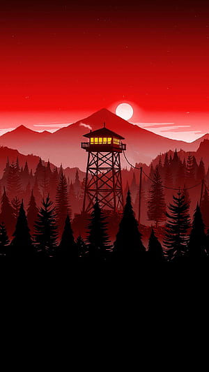 Firewatch, , phone wallpaper