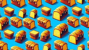 Delectable Pound Cake Array, pound cake, cake, bread, dessert, pattern wallpaper