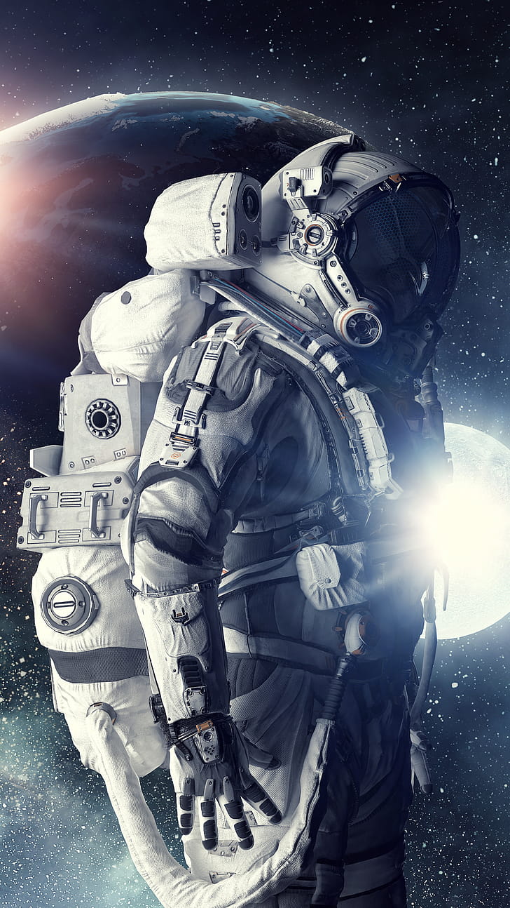 Sci Fi, astronaut phone wallpaper
