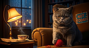Grumpy Cat —   : Midnight Yarn Mood, Grumpy, Cat wallpaper