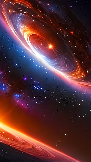 Warped space, Sci Fi, space phone wallpaper