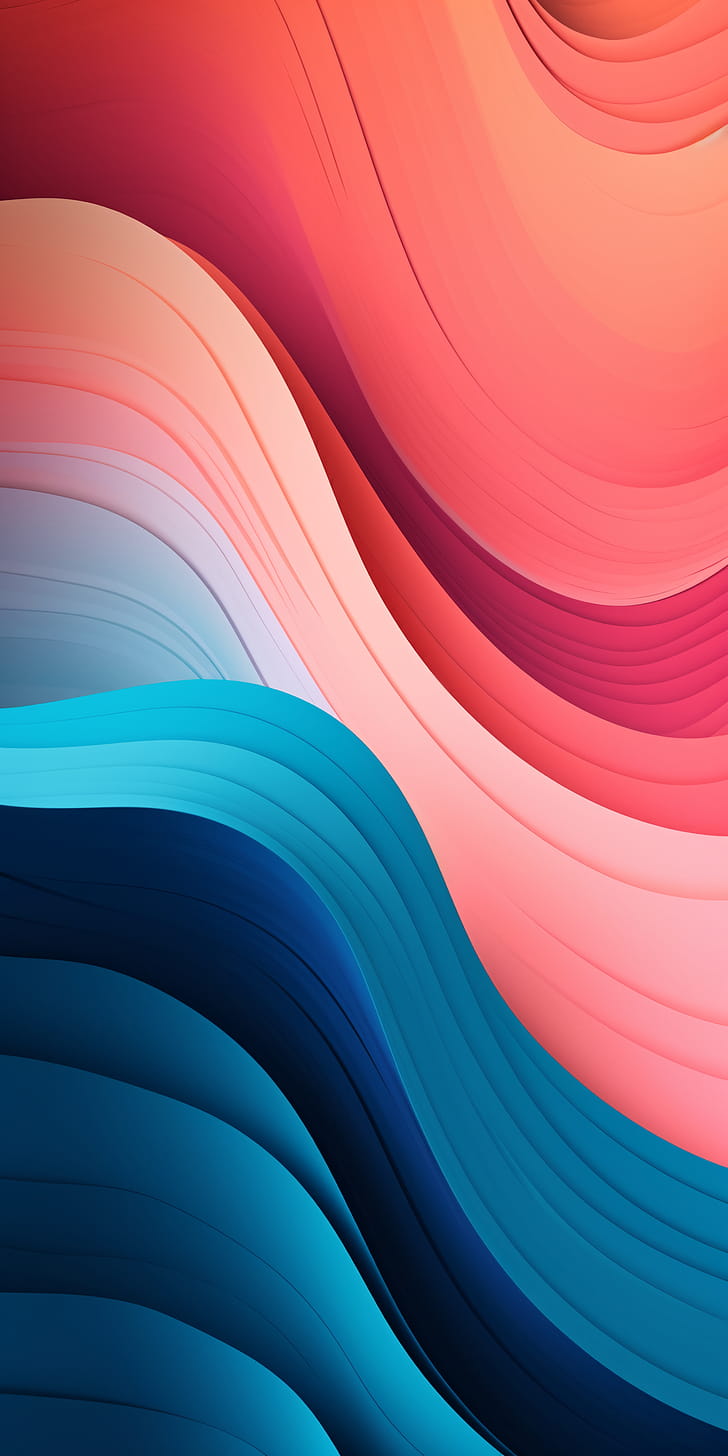 Abstract, wave phone wallpaper