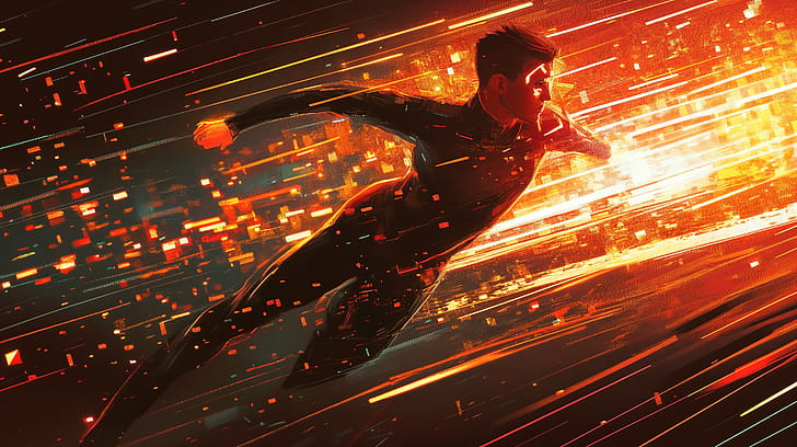 Sci-Fi Data Runner:  Ultra  Experience, Sci Fi, superhero, motion wallpaper