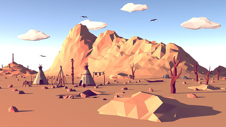 Landscape, Facets wallpaper