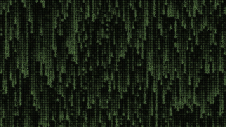 The Matrix Typography, matrix, computer, typography, hacker, ubuntu, linux, terminal wallpaper