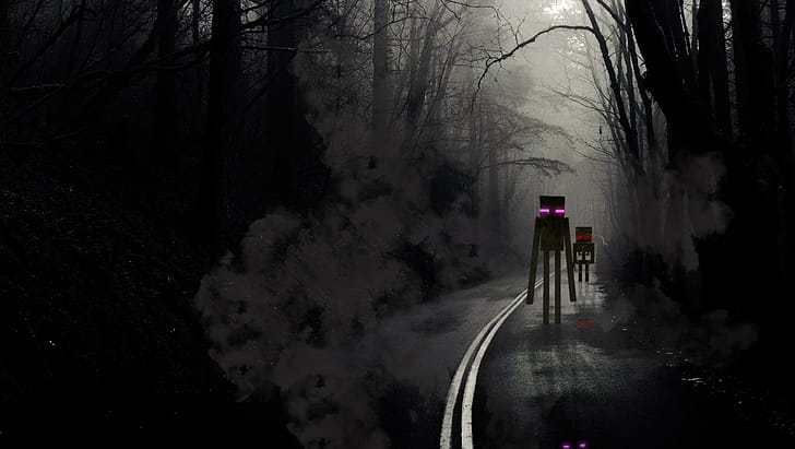 Minecraft Dark mode wallpaper