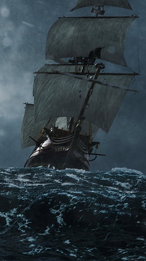 Black Sails, Ghost Ship phone wallpaper