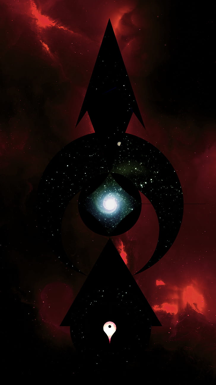 Abstract Space, artistic, space phone wallpaper