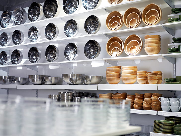 Tableware, Ikea wallpaper