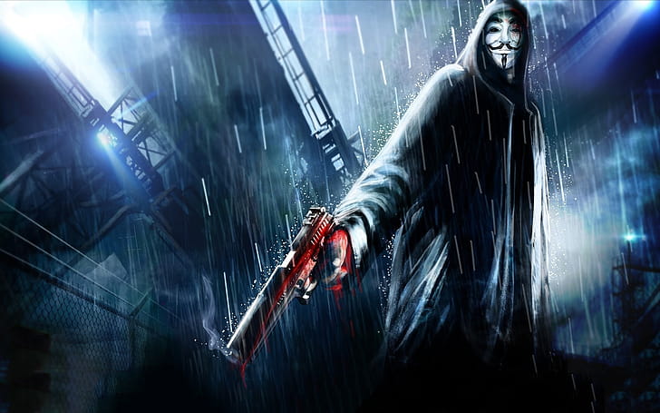 Anonymus Vendetta, anonymus, hacker, computer wallpaper